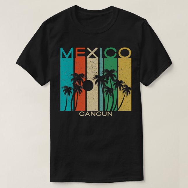 Cancun Souvenir Mexico Sommergeschenk T-Shirt (Design vorne)