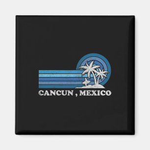 Cancun Strand Mexiko Familie Sommerurlaub Vintage Magnet