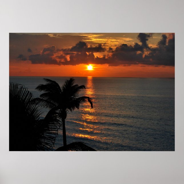 Cancun Sunset Poster