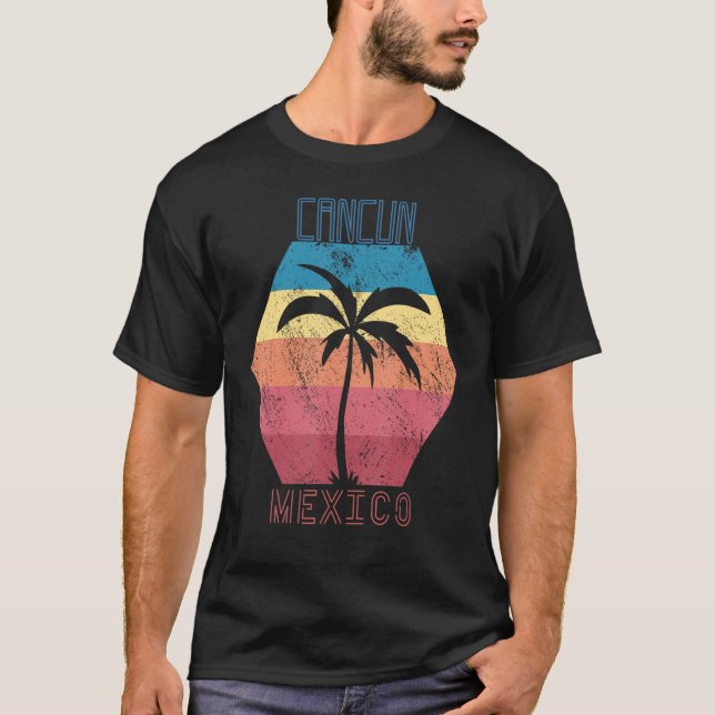 Cancun Surf Paradise Mexico Vacation Ocean Beach S T-Shirt (Vorderseite)
