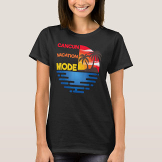 Cancun Urlaub Modus Übereinstimmende Gruppen Desig T-Shirt