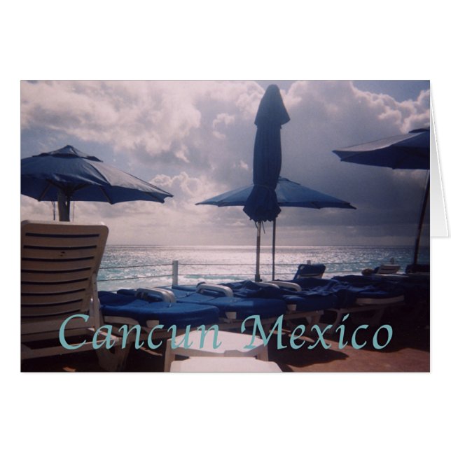 Cancun Warm Romantic Sunset (Vorderseite (Horizontal))