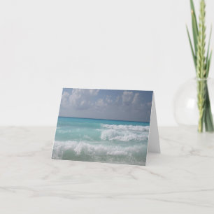 Cancun Wave Note Card Karte