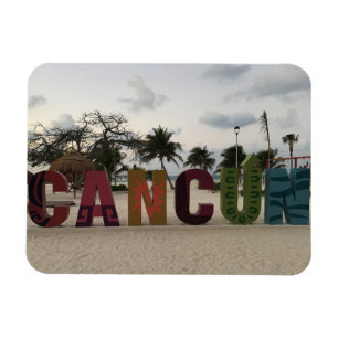 Cancun-Zeichen - Playa Delfines, Magnet