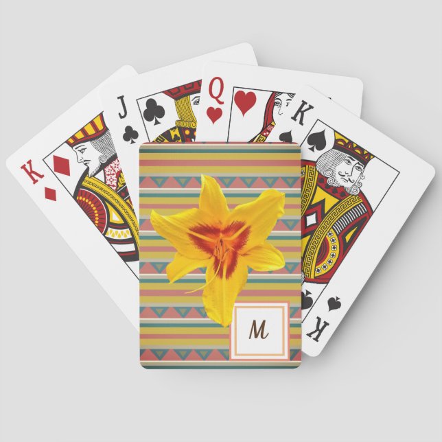 Canda Lilly farbenfrohe, benutzerdefinierte Spielk Spielkarten (Rückseite)