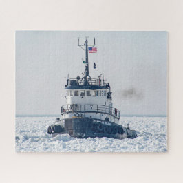 Candace Elise Tugboat in Ice Puzzle
