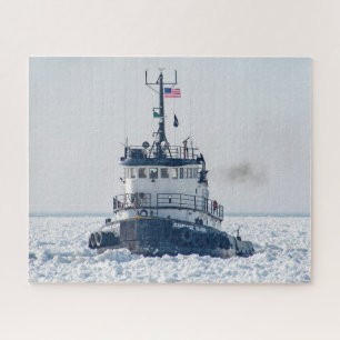 Candace Elise Tugboat in Ice Puzzle