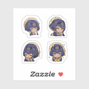 Candace Genshin Impact 4er Stickerbogen Extra Aufkleber