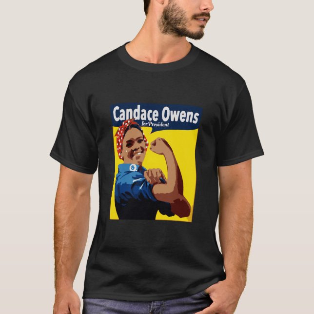 Candace Owens für den Präsidenten 2024 T-Shirt (Vorderseite)