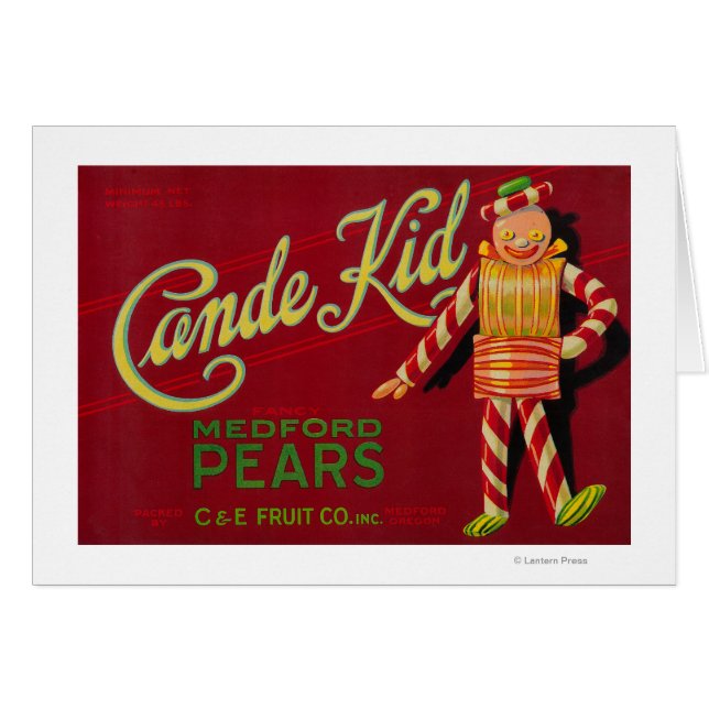 Cande Kid Pear Crate LabelMedford, OR (Vorderseite (Horizontal))