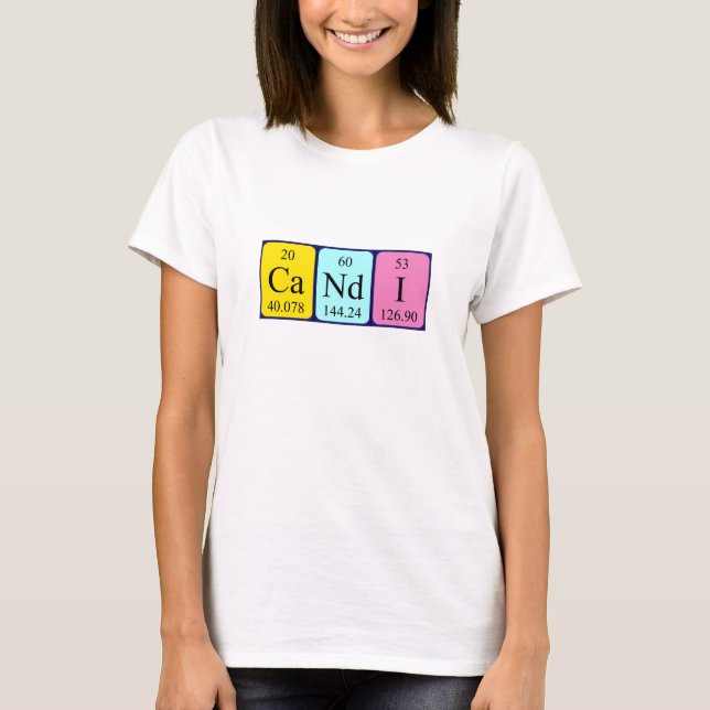 Candi Periodenname Shirt (Vorderseite)