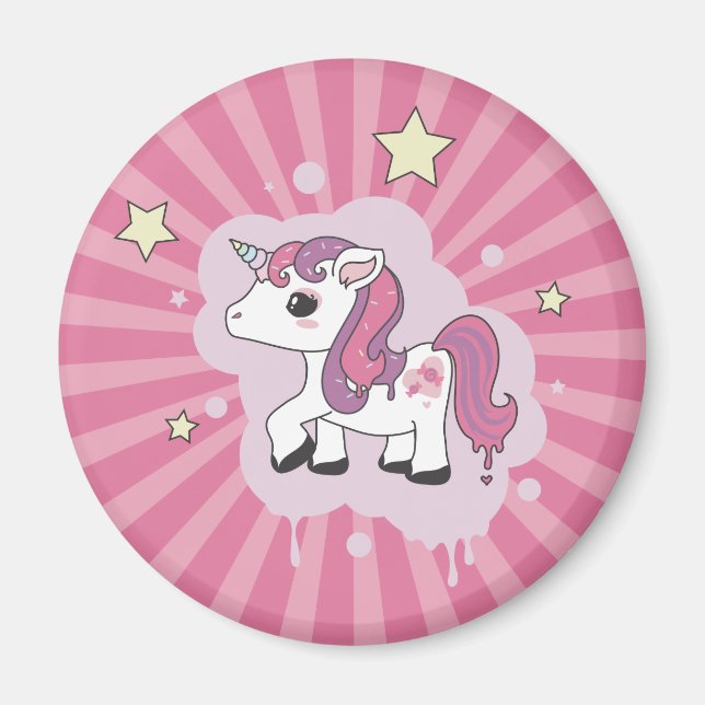 Candicorn, das Candy Unicorn Magnet (Vorne)
