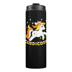 Candicorn Süßes Einhorn Halloween Candy Corn Lusti Thermosbecher