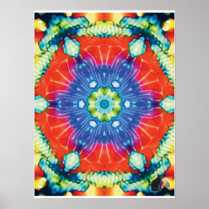 Candid Kinetic Collage Kaleidoscope Poster
