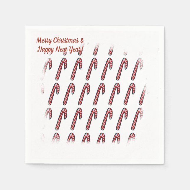 Candies Christmas Time Paper Napkins Serviette (Vorderseite)