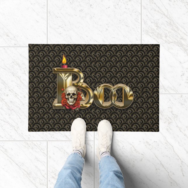 Candle Boo Halloween Doormat Fußmatte (Indoor)