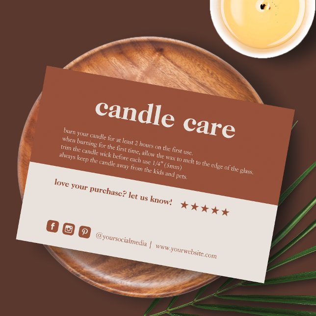 Candle Care - Danke, dass Sie die Packkarte gekauf Dankeskarte (Von Creator hochgeladen)