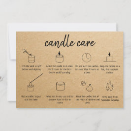 Candle Care Vielen Dank Karte Hinzufügen Sie Ihr L