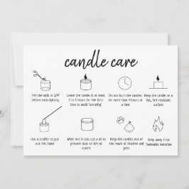 Candle Care Vielen Dank Karte Hinzufügen Sie Ihr L