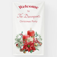Candle Center mit Poinsettia-Blume