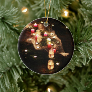 Candle Glow Keramik Ornament - Anpassbar