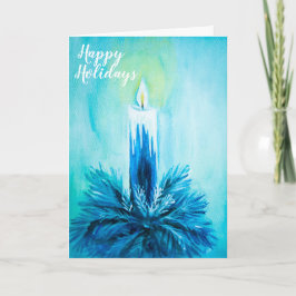 Candle Holiday Card Feiertagskarte
