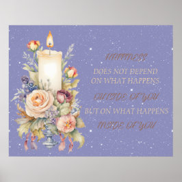 Candle Inspirational Verse Poster
