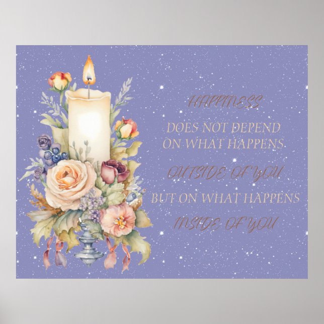 Candle Inspirational Verse Poster (Vorne)
