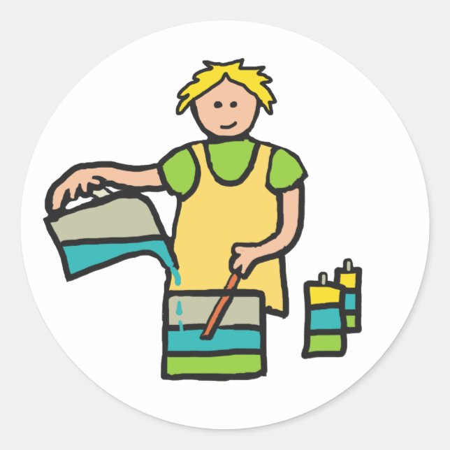 Candle Making Runder Aufkleber (Vorderseite)