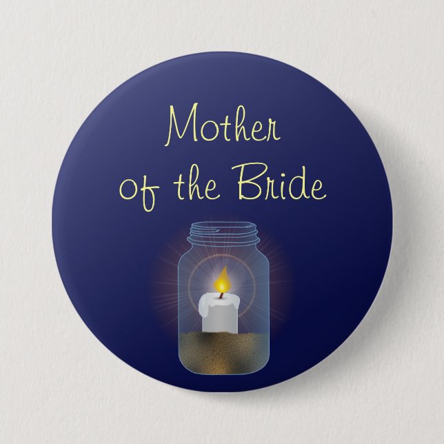 Candle Mason Jar Button (Vorderseite)