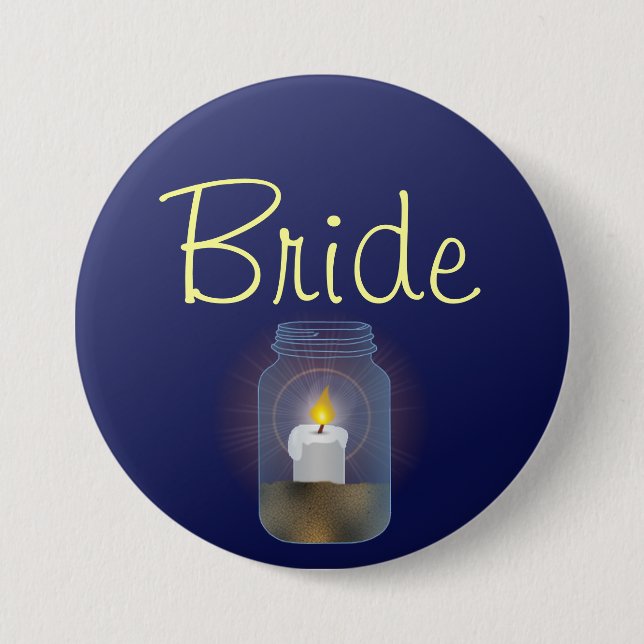 Candle Mason Jar Button (Vorderseite)