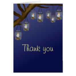 Candle Mason Jars Danke Note Card