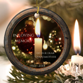 Candle Memorial Weihnachts-Keramik Ornament