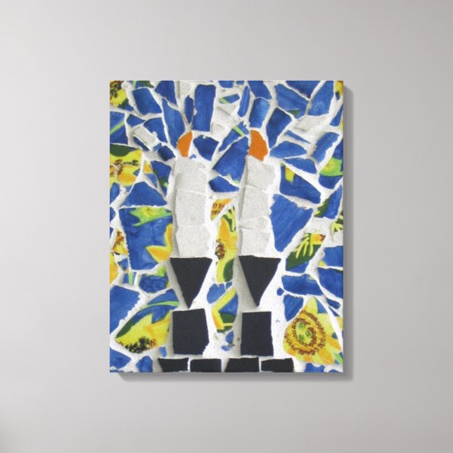 Candle Mosaic Leinwanddruck (Vorderseite)