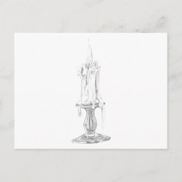 Candle Postcard Postkarte