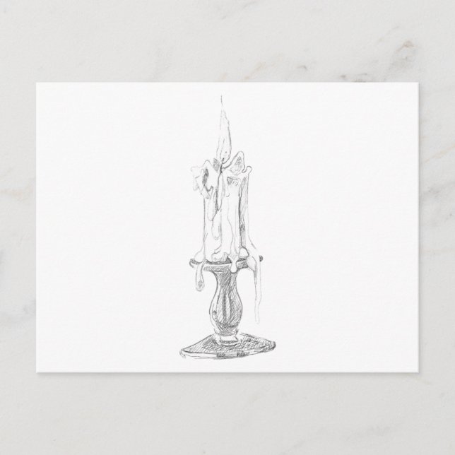 Candle Postcard Postkarte (Vorderseite)