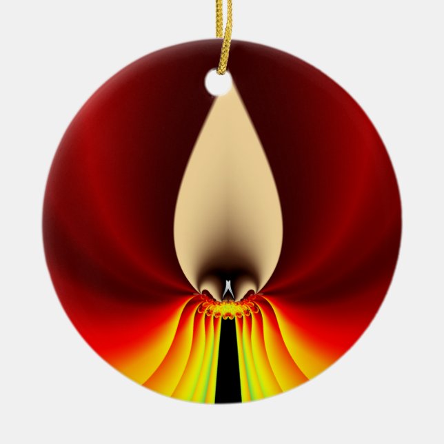 Candle Round Ornament (Vorne)