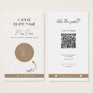 Candle Scent Card, Kerzenproben einfügen