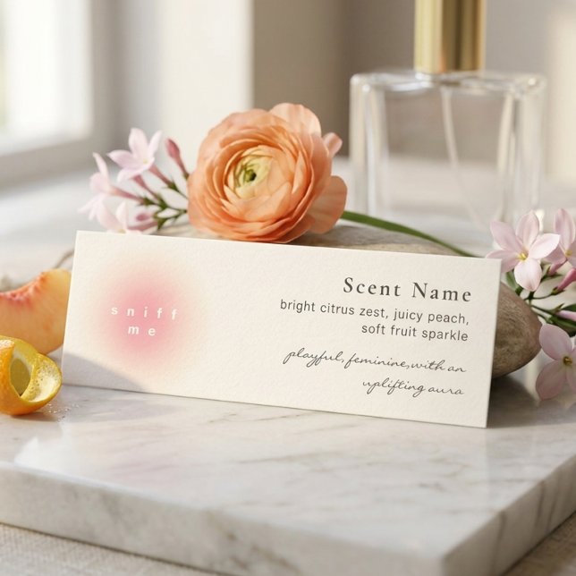 Candle Scent Sample Fragrance Mini Tester Card Visitenkarte (Candle Scent Sample Fragrance Mini Tester Card)