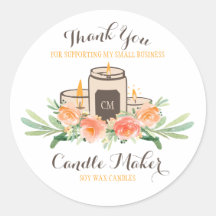 Candle Soy Wax Handwerkskraft Vielen Dank