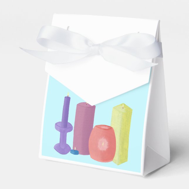 Candle Themed Candles Gefallen Geschenkbox Geschenkschachtel (Vorderseite)