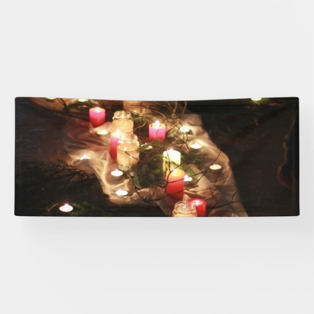 Candlelight Glow Event Banner - Anpassbar (Horizontal)