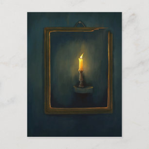 Candlelight-Malerei Postcard Postkarte