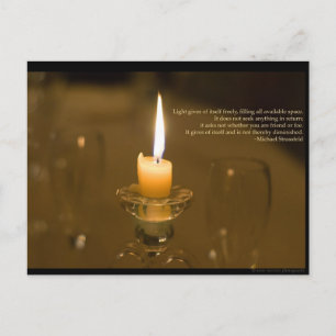Candlelight Post Card Postkarte