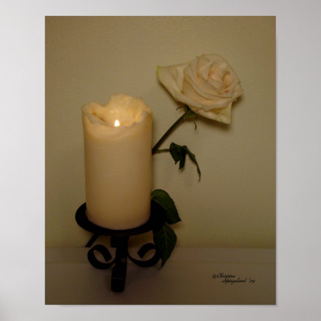 Candlelight Rose Poster (Vorne)