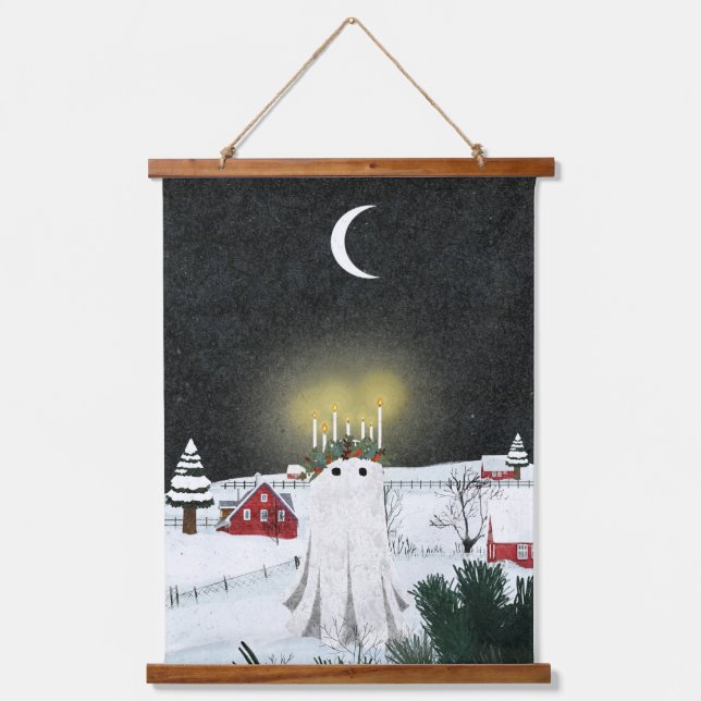 Candlelight Wandteppich Mit Holzrahmen (Vorderseite)