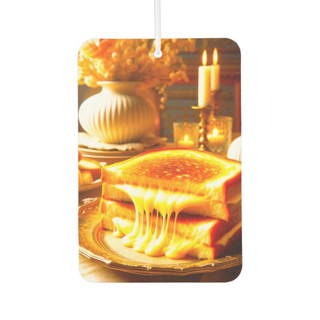 Candlelit Comfort Meal: Sandwich vom Grillkäse Autolufterfrischer (Vorderseite)