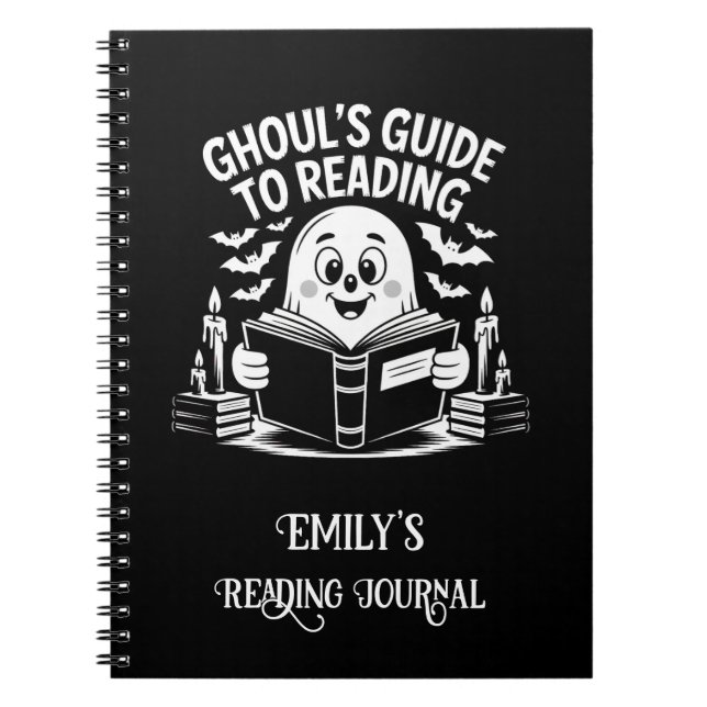 Candlelit Ghoul's Guide mit Name Reading Journal Notizblock (Vorderseite)