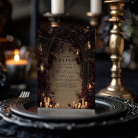 Candlelit Gothic Cathedral Halloween Ansammlung