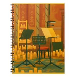 Candlelit Prelude - Music Room, Brighton Pavillon Notizblock
